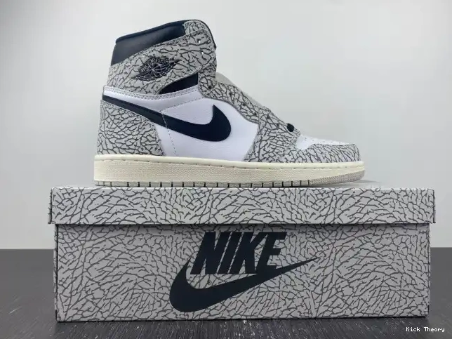 Kick Theory 1 Jordan Cement Air High DZ5485-052 White OG 0516